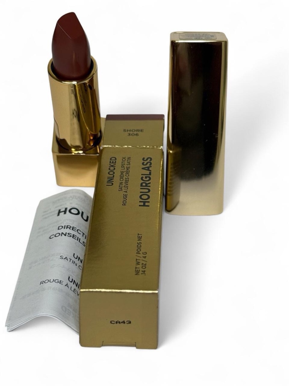 Hourglass Satin Creme Lipstick-Shore-NIB